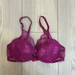 Chantelle Norah Chic Comfort Underwire Bra Size 32C Magenta